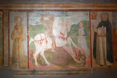 110 San Bernardino da Siena, san Giorgio e il drago, san Tommaso d'Aquino,