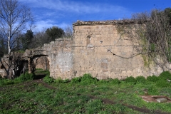 46 Cortile e parete destra della chiesa